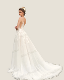 Vintage Lace A-Line Wedding Dress