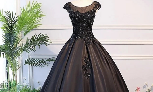 Black Formal Gown Quinceanera Dress