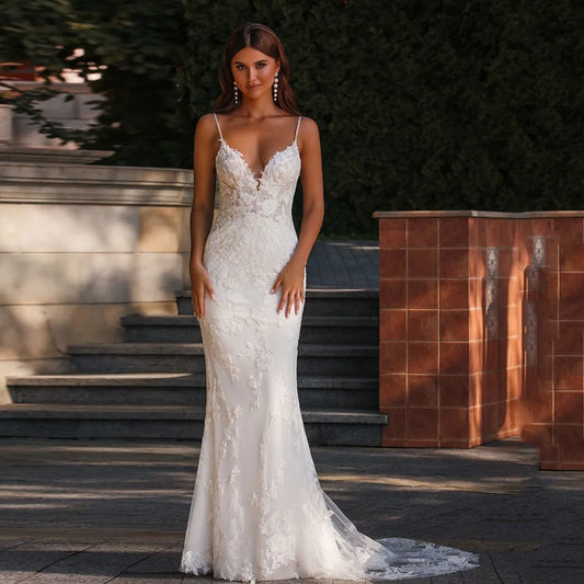 Boho Mermaid Wedding Dress