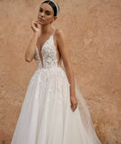 Vintage Lace A-Line Wedding Dress