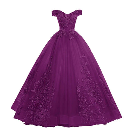 Off-Shoulder Dress Quinceañera Gown