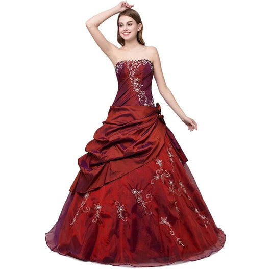 Appliqué Ball Gown for Quinceañera