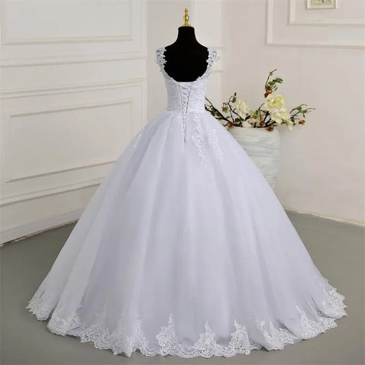 Classic Lace Ball Gown A-Line Wedding Dress