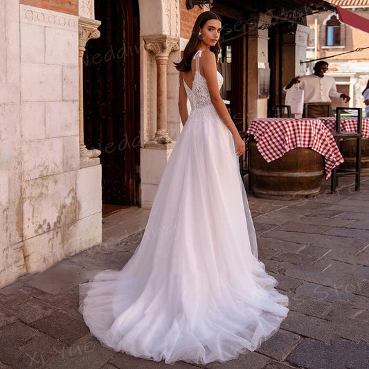 Boho Lace Wedding Dress